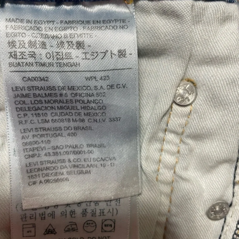 EUC Levi’s 511 Slim Fit Jeans - Blue patchwork Size 31X30